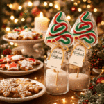 Dekorativna novogodišnja lizalica u obliku jelke