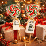 Novogodišnja swirl lizalica za slatki sto