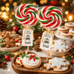 Novogodišnja swirl lizalica za paketiće