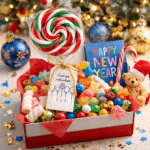 Dekorativna novogodišnja swirl lizalica