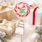 Novogodišnja lizalica sa nalepnicom Srećna Nova godina