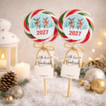 Novogodišnja lizalica sa irvasom za decu