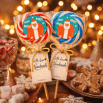 Novogodišnja lizalica sa likom Deda Mraza