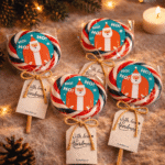 Božićna lizalica sa Deda Mrazom za poklon