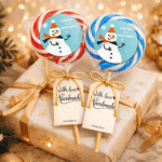 Novogodišnja lizalica sa nalepnicom Sneška Belića