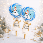 Praznična lizalica sa nalepnicom Sneška Belića