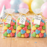 Žele bombone u obliku srca šarene kao poklon i dekoracija