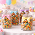 Svilene bombone breskva punjene čokoladom dekoracija