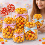 Draže bombone kao slatki sto dekoracija