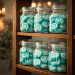 Žele bombone plavi rolat kao dekoracija stola