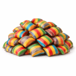 Svilene bombone breskva čokolada kao slatka dekoracija