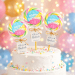 Happy Birthday lizalica kao dekoracija za sto