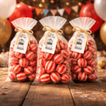 Svilene bombone jagoda crveno bele premium