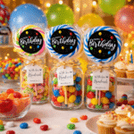 Rođendanska lizalica kao dekoracija