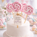 Dekorativna roze lizalica za rođendan