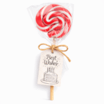 Crveno bela lizalica kao dekoracija za događaje