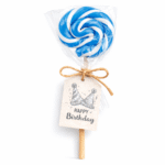 Dekorativna plavo bela swirl lizalica