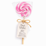 Roze lizalica za rođendan za devojčice