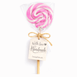 Roze lizalica za dečiju rođendansku proslavu