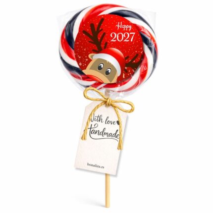 Božićna lizalica sa irvasom za novogodišnje proslave