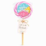 Lizalica sa Happy Birthday nalepnicom za decu