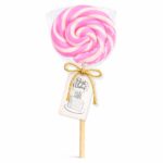 Roze lizalica za dečiju rođendansku proslavu