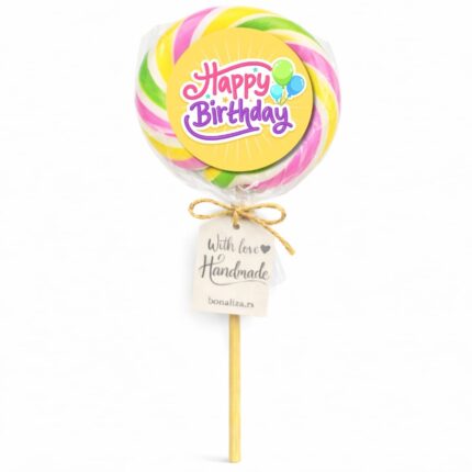 Lizalica sa rođendanskom čestitkom