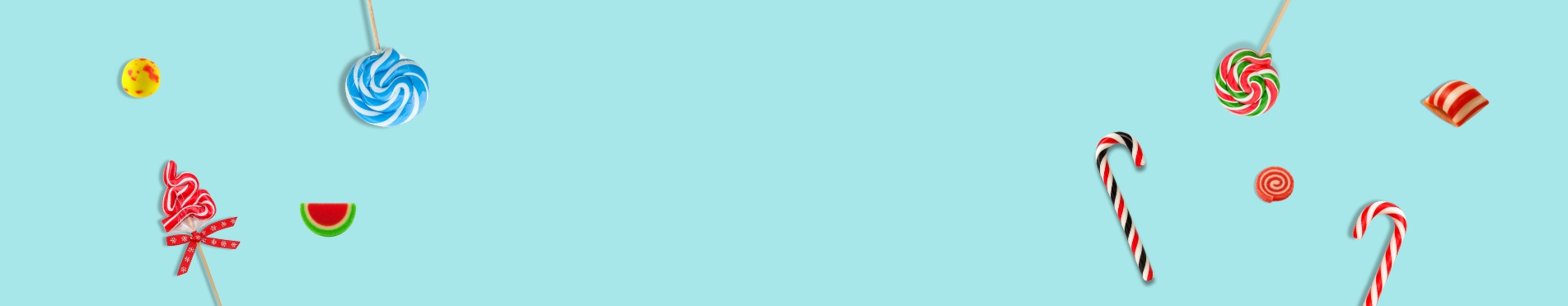 Ručne Bonaliza lizalice i bombone raspoređene za prezentaciju