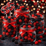 Šarene žele bombone kupina i malina za proslave