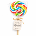 Šarena lizalica kao rođendanski slatkiš i dekoracija