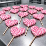 Roze lizalica srce za tematske proslave