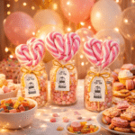 Roze lizalica srce za romantične proslave