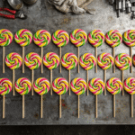 Rainbow spiralna lizalica za devojčice