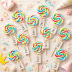 Slatka rainbow lizalica za candy bar