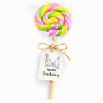 Rainbow lizalica za devojčice u roze, žutoj i zelenoj boji