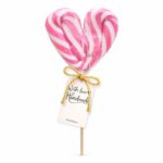 Slatka roze lizalica srce za dečiji rođendan